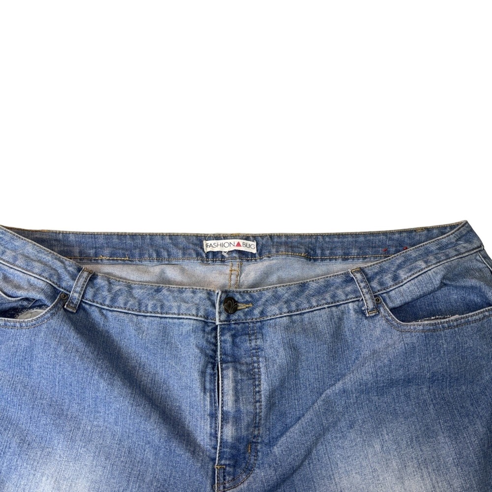 Vintage Y2K Fashion Bug Women's Plus Size 24W Light Wash Straight Leg DenimJean - Picture 5 of 9